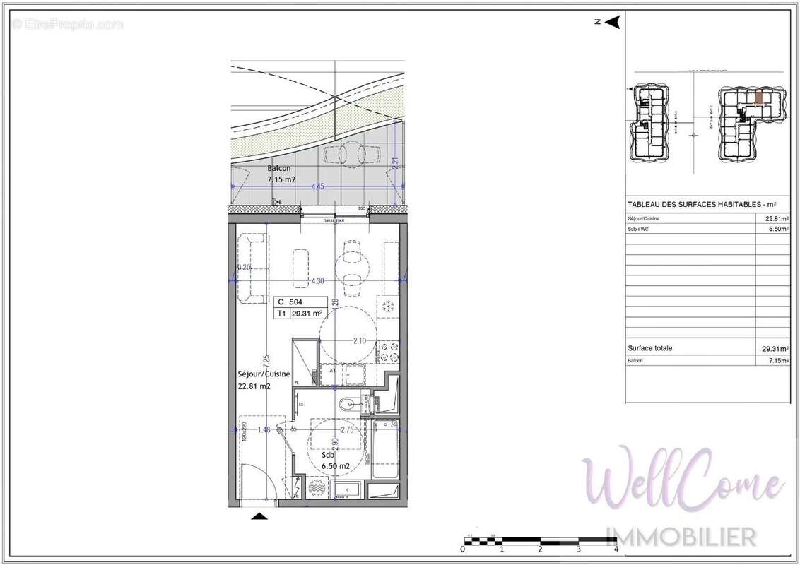 VEFA - Appartement T1 de 29m² côté Est (5e/13) à Aix-Les-Bains ! - photo 4