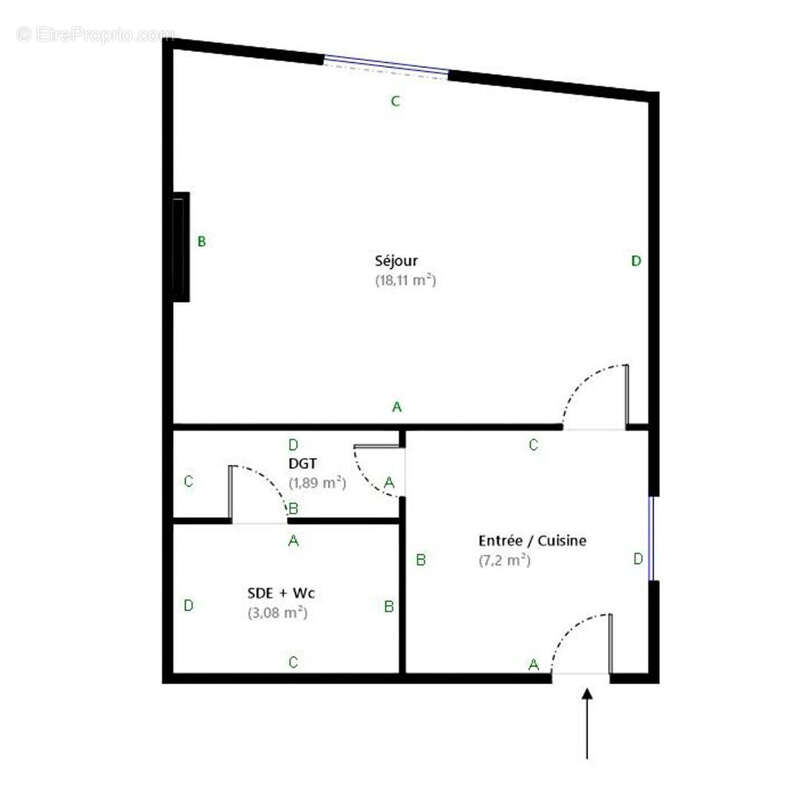 Appartement à PARIS-18E