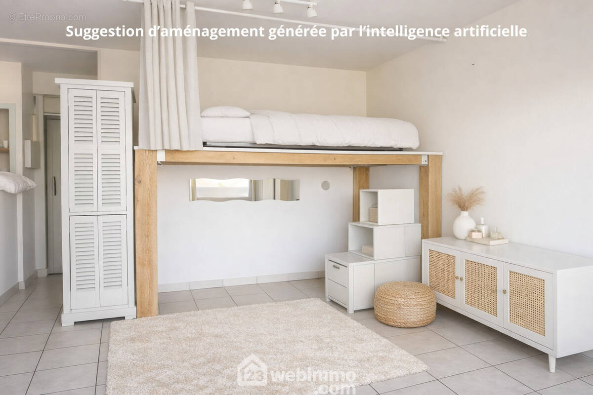 Suggestion d'aménagement générée par l'intelligence artificielle - Appartement à CHOLET