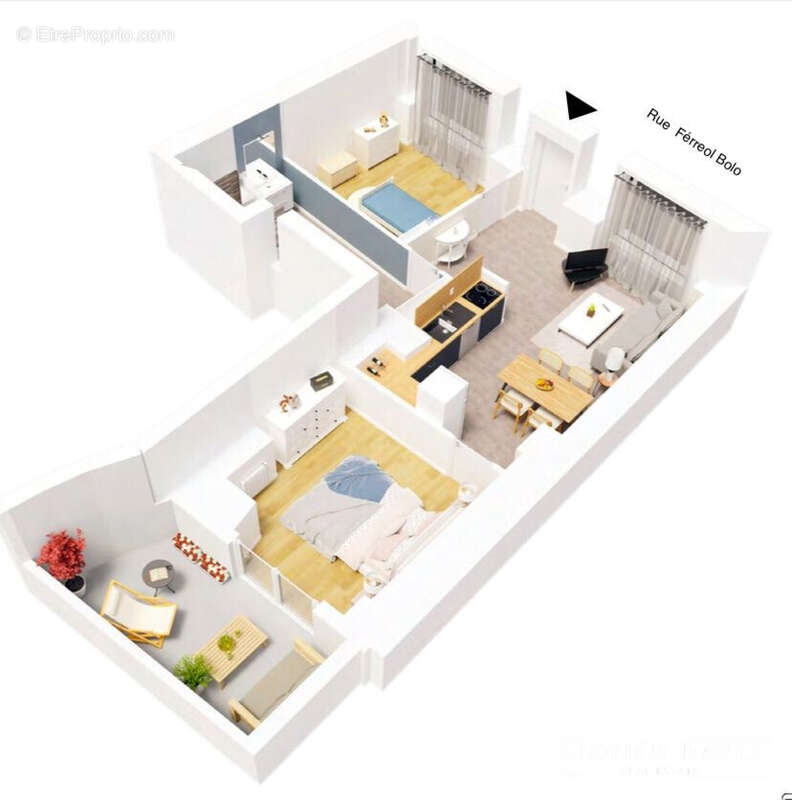Appartement 50 m² à Nantes  - photo 7