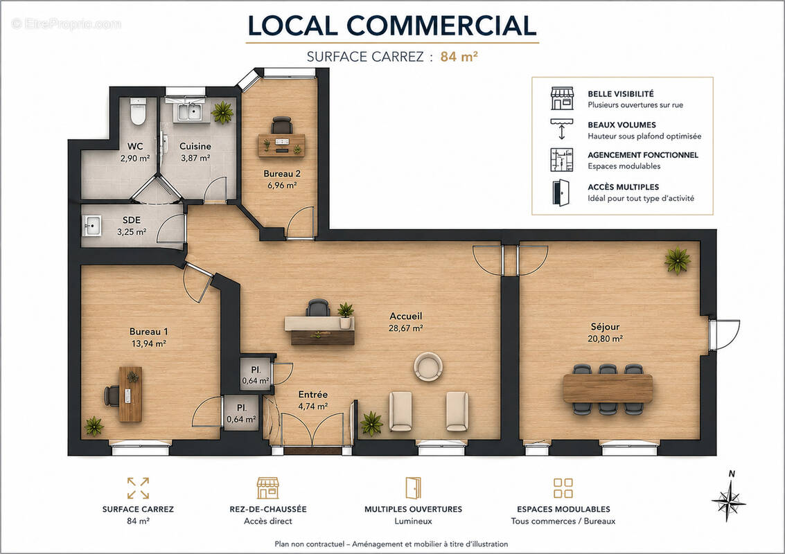 Appartement 3 pièces 84 m² · à Paris-5e · 84,1 m² · 900 000 €