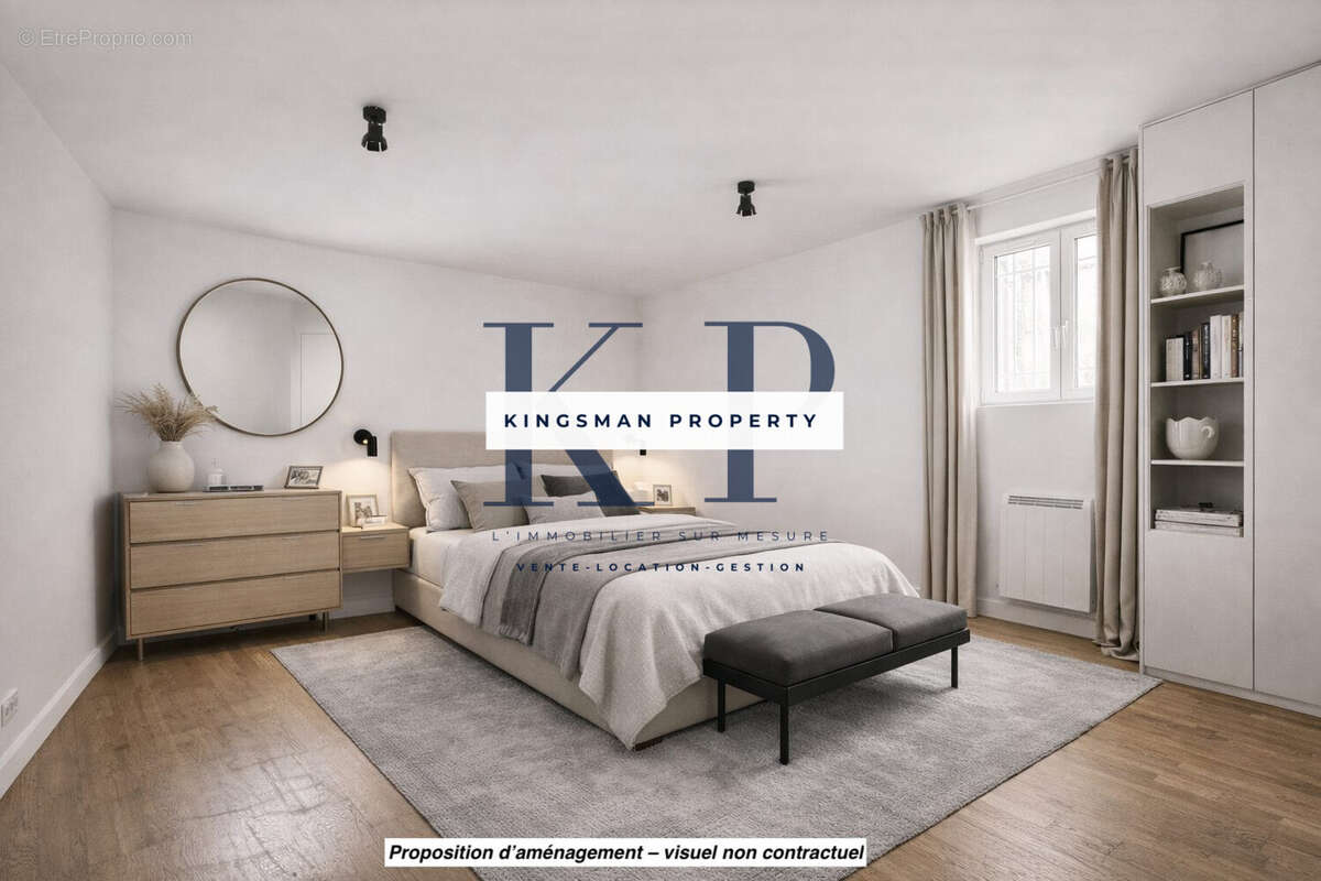 Proposition d'aménagement  visuel non contractuel - Appartement à PARIS-10E