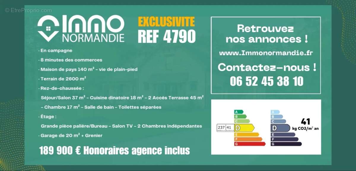 Rp4790  -  vie de plain pied - 3 chambres - garage - - photo 21