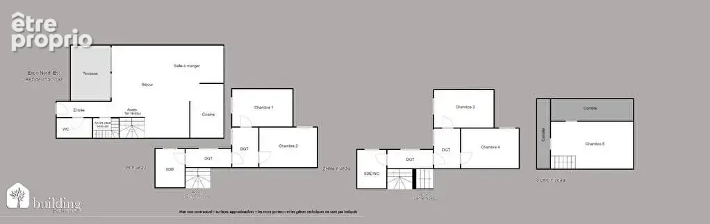 Louise Michel Levallois-Perret - Maison 7 pièces 167 m² habitables (120 m² Carrez) avec 13 m² de terrasse - photo 2