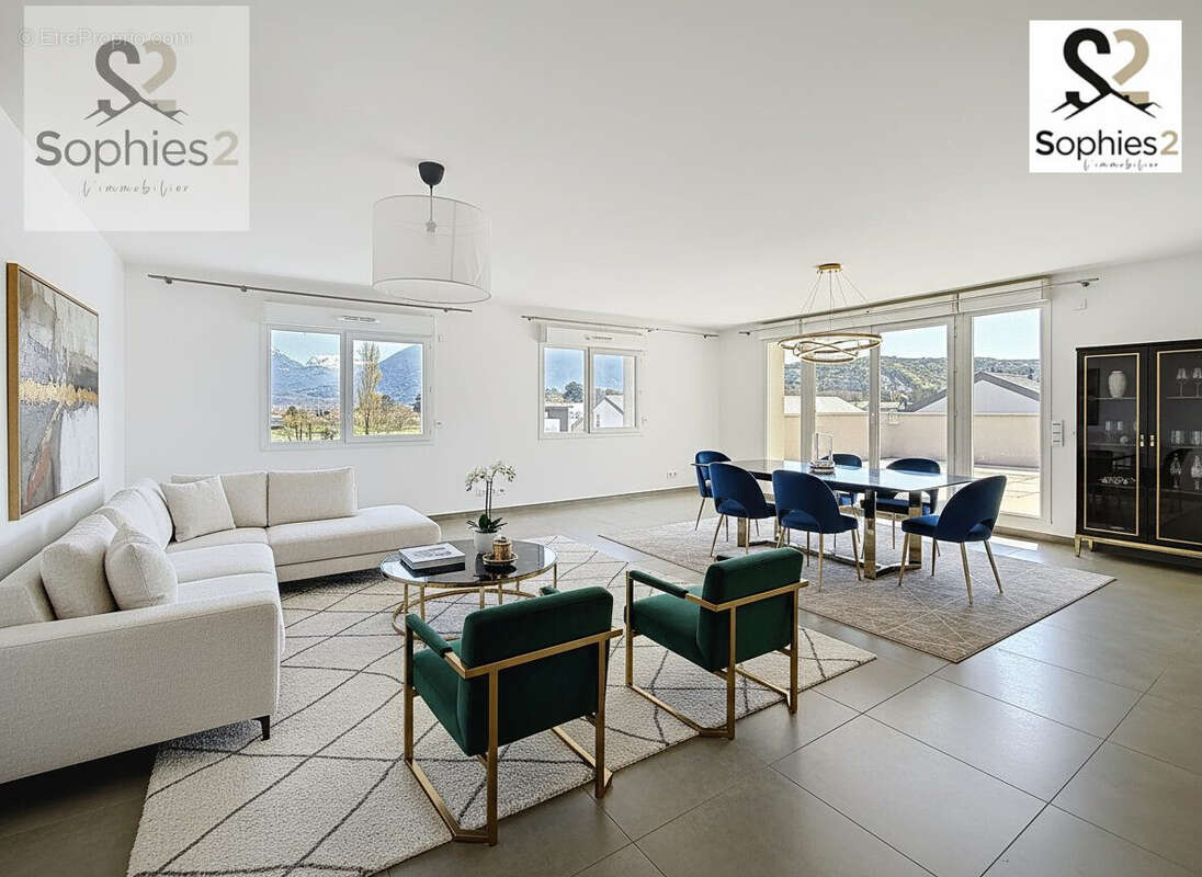 Pièce à vivre 52 m2 - Appartement à VARCES-ALLIERES-ET-RISSET