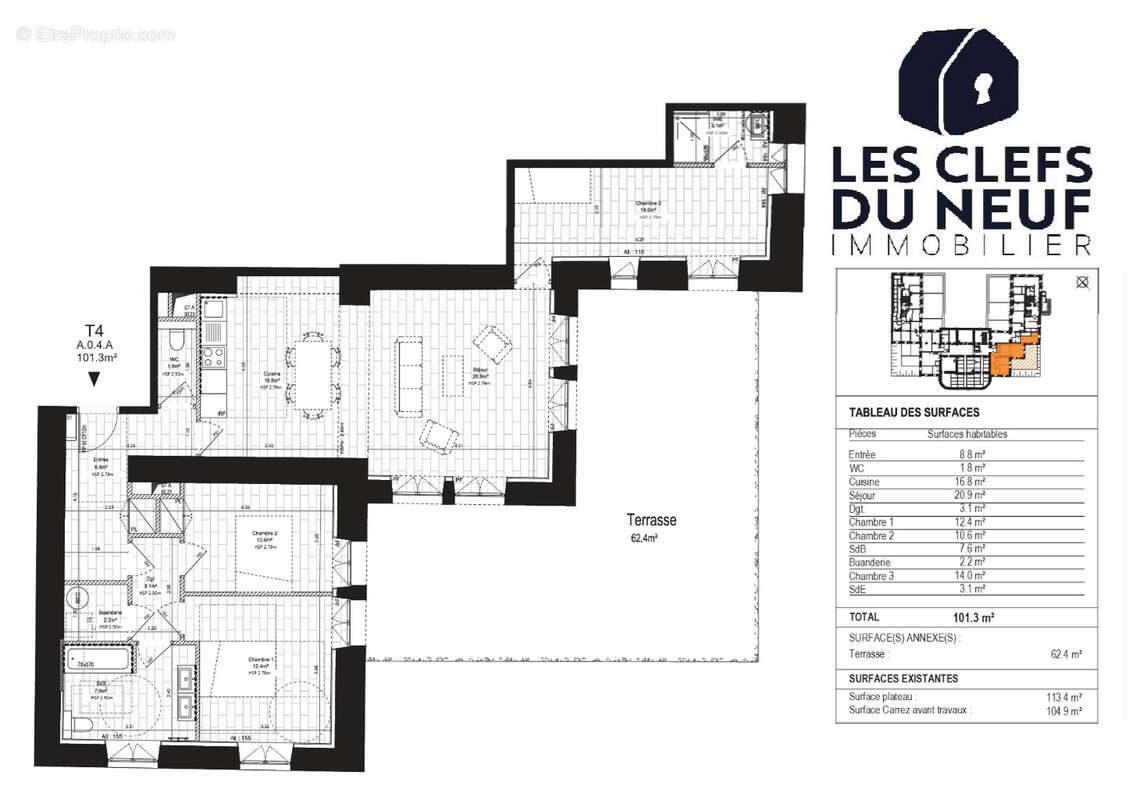 Appartement à LE PECQ