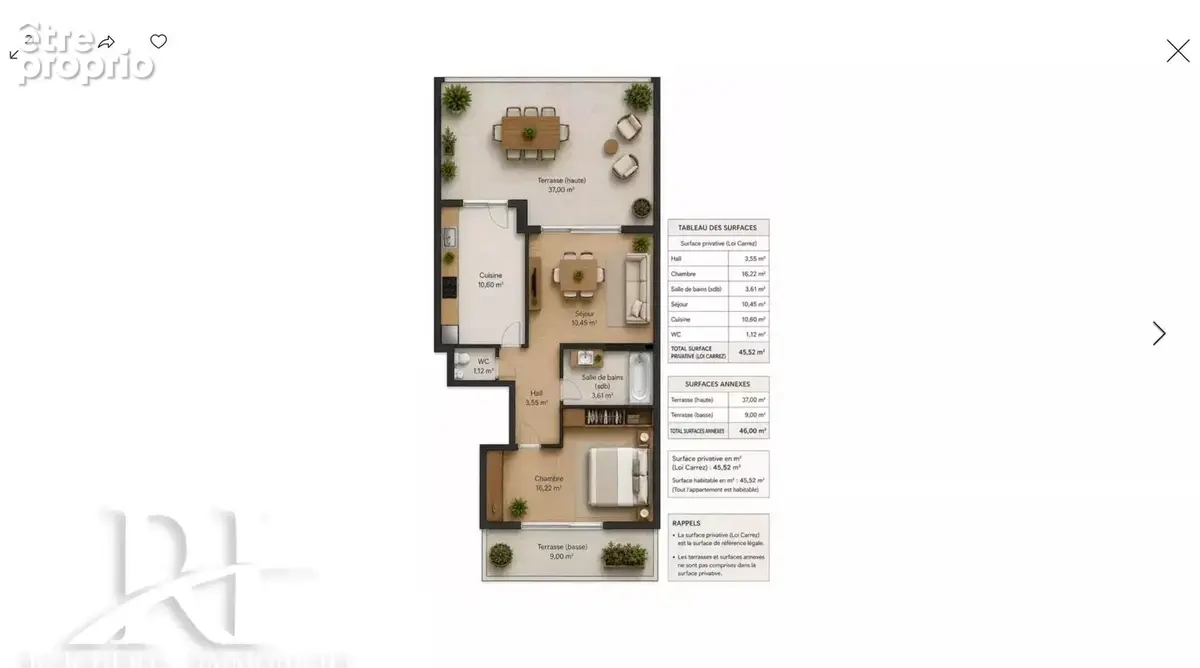 Photo Appartement à Cannes au prix de 285 000€