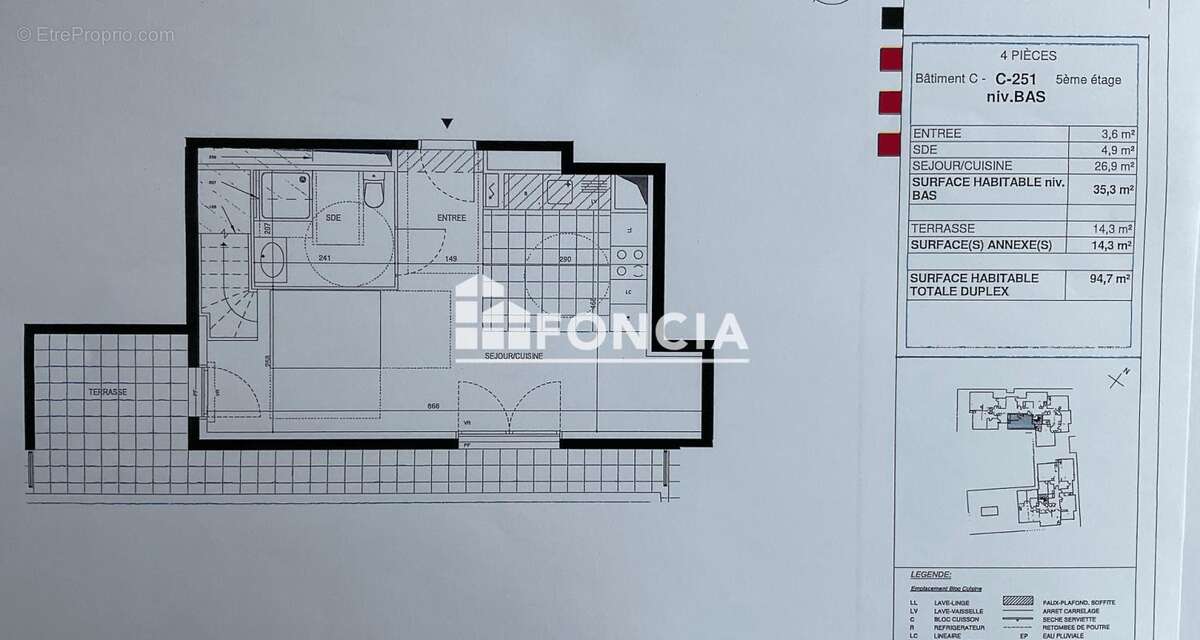Appartement en duplex de 95m2 dernier étage, à 2 pas des commerces et des transports RER B et C, gare TGV et bus,Taxi et futur t - photo 5