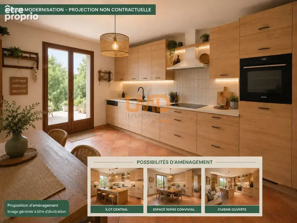 Propriété T5 avec piscine, parc, garages - photo 9