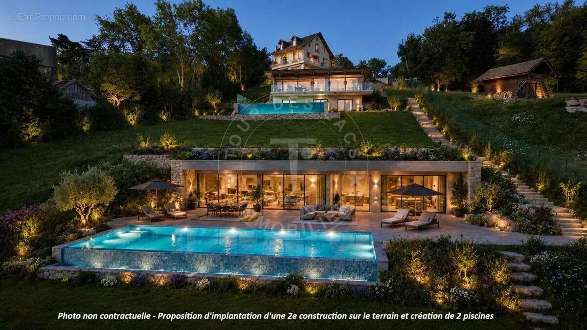 Annecy, superbe villa contemporaine dominant le lac d'Annecy - Terrain détachable - photo 3