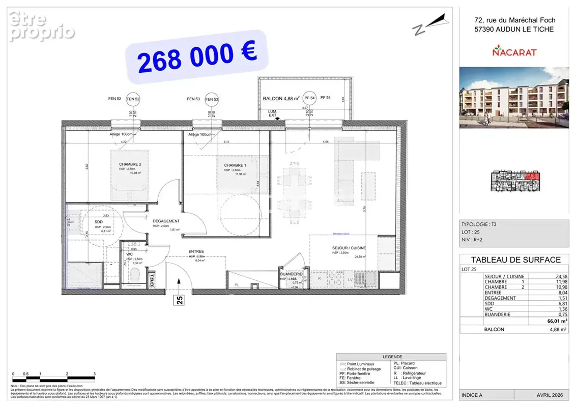 Programme Neuf "Coeur d'Opale" Appartements T3  de 63,71 m2 à 73 m2 - photo 5