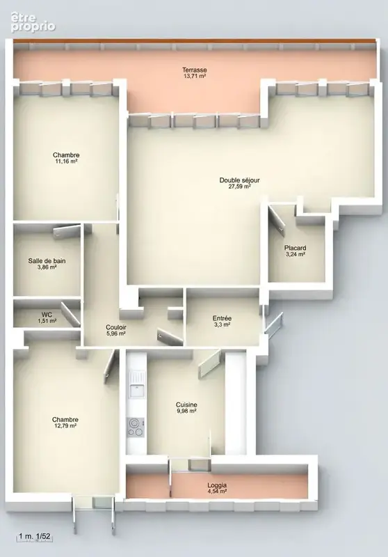Appartement Marignane 4 pièce(s) 80 m2 - photo 16