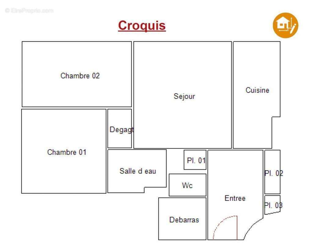 Appartement à PARIS-20E