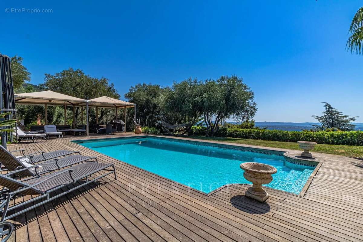 Le Tignet, Villa 4 chambres, plain pied, piscine, vue mer - photo 6