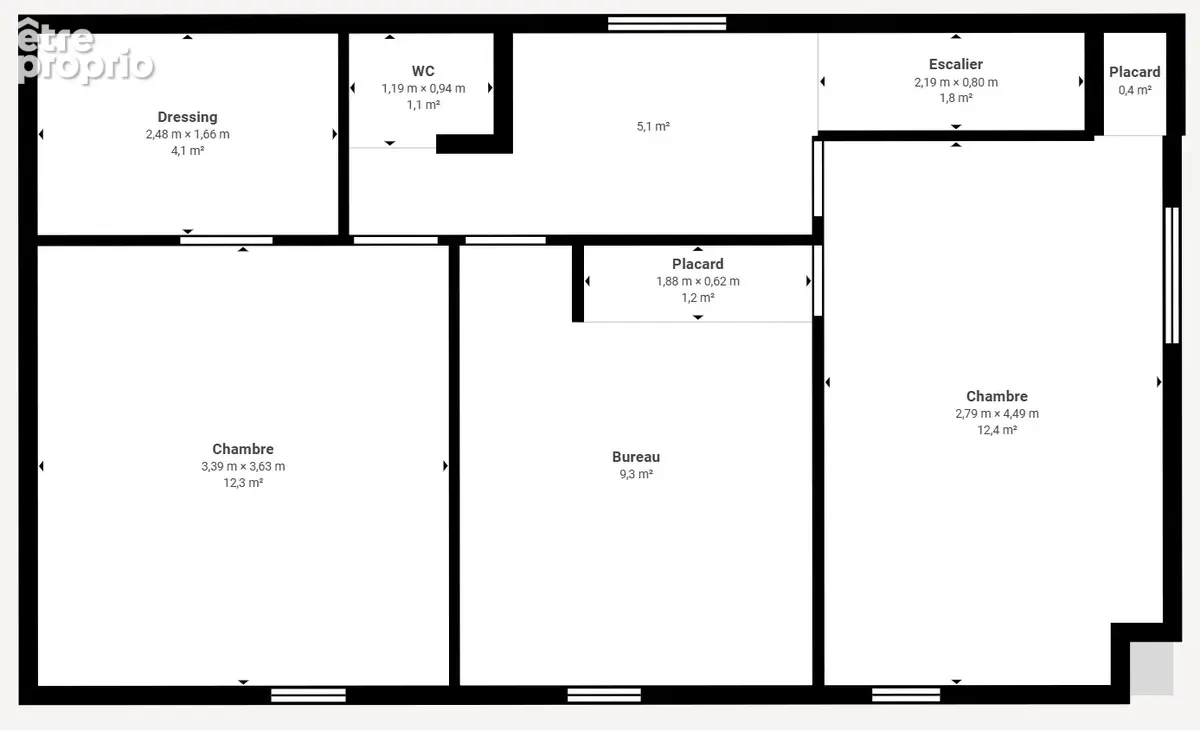 Maison 3 pièces avec bureau et jardin - photo 12