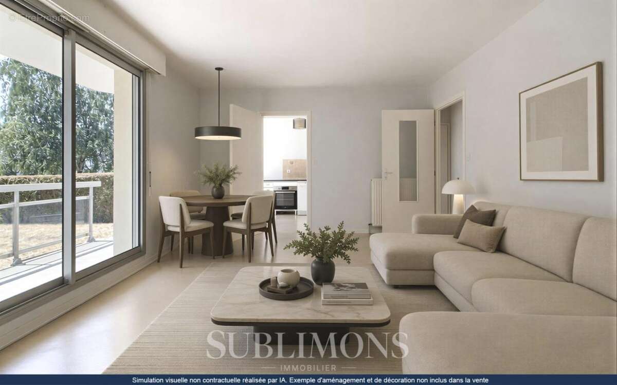 Appartement T3 avec jardin - photo 2