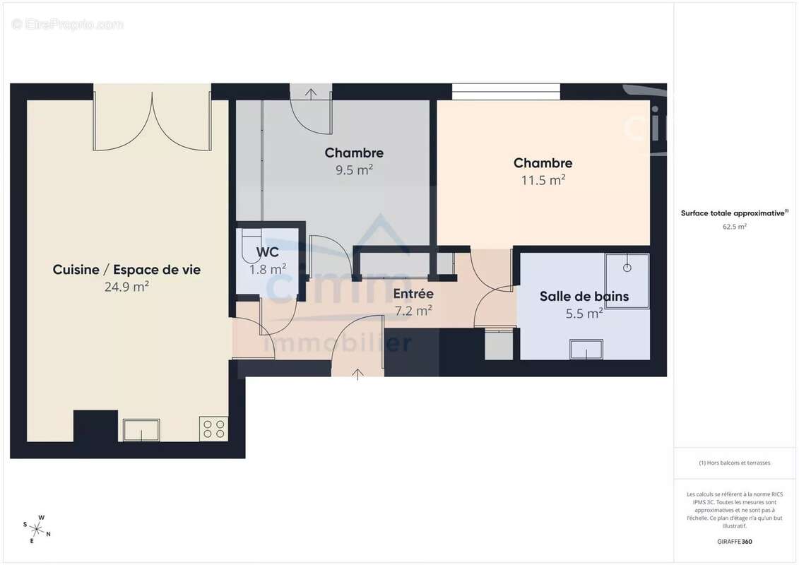 Appartement à LE RHEU