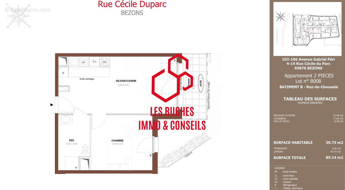 Appartement à BEZONS