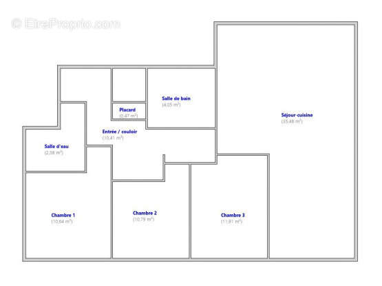 Appartement 87 m² à Vannes  - photo 14