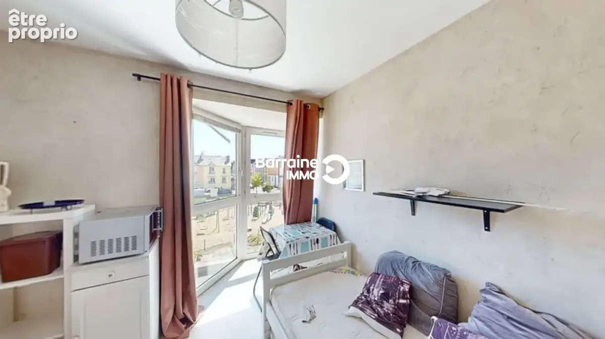 A vendre brest facs de medecine centre ville appartement t1 studio dernier etage vue degagee - photo 5