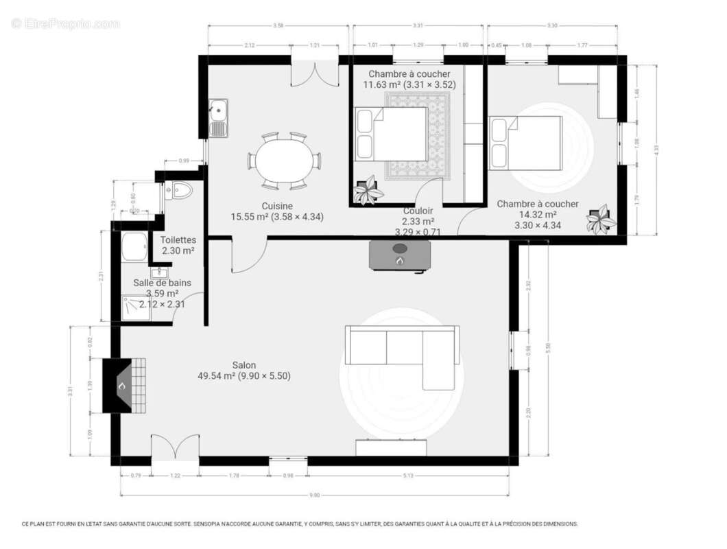 Appartement à LARZAC