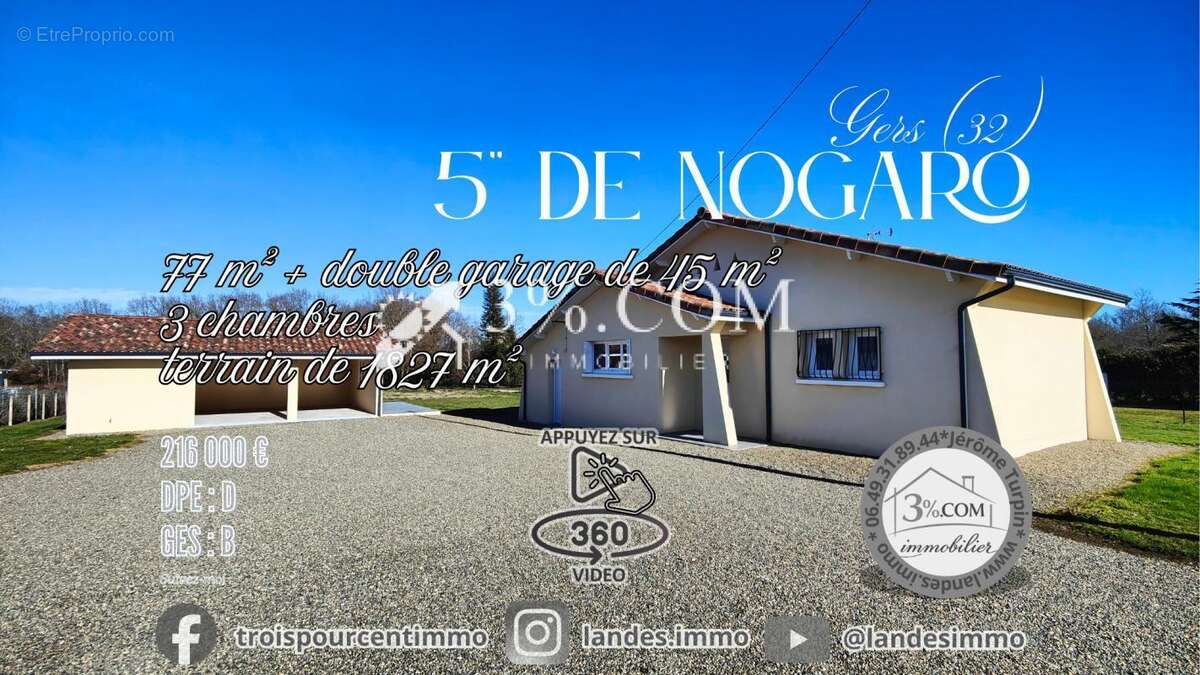 Maison à NOGARO