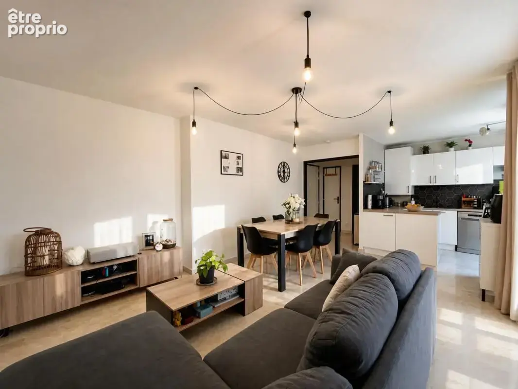 Villeurbanne –t3 de 64 m² – balcon – garage – cave – domotique - photo 2