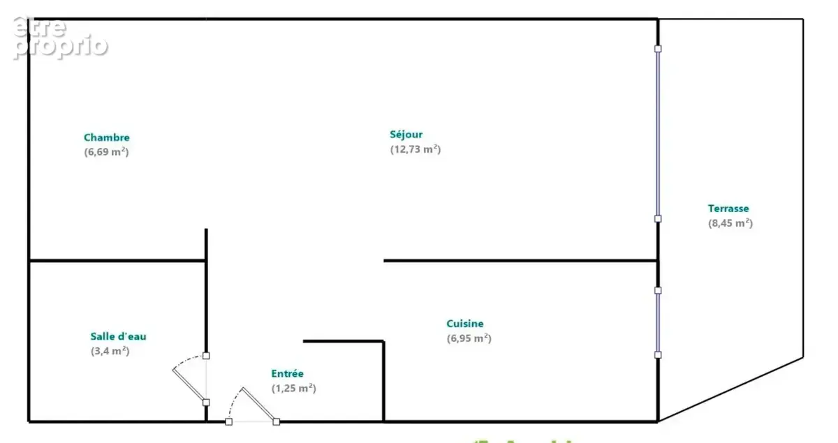 Studio de 32m2 avec terrasse de 9m2 situé à 500m du métro Porte de Saint-Cloud - photo 3