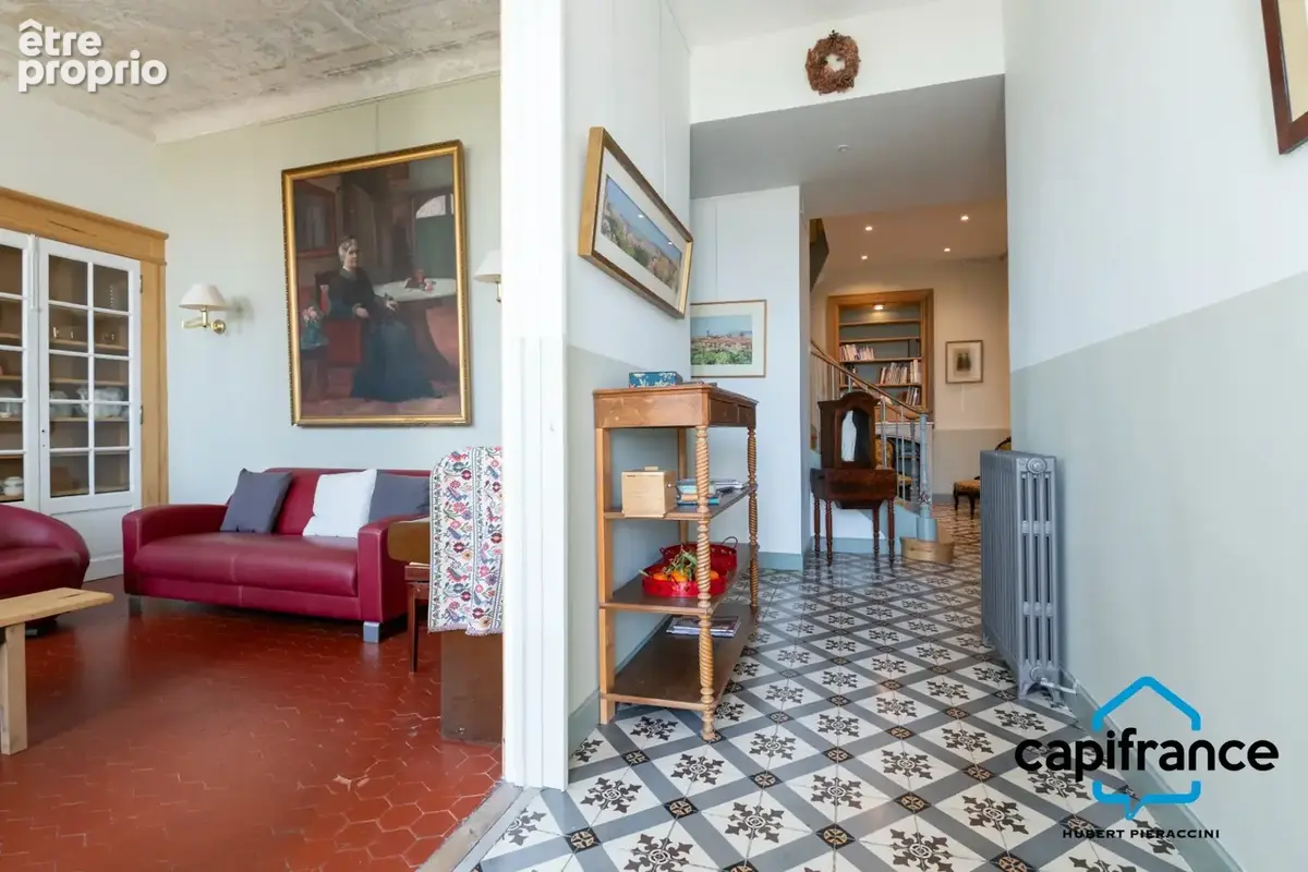 06. Grasse. Appartement Bourgeois de 180m² (150m² loi carrez) vue Mer, très calme, Jardin de 200m², 2 places de parkings, plusie - photo 6