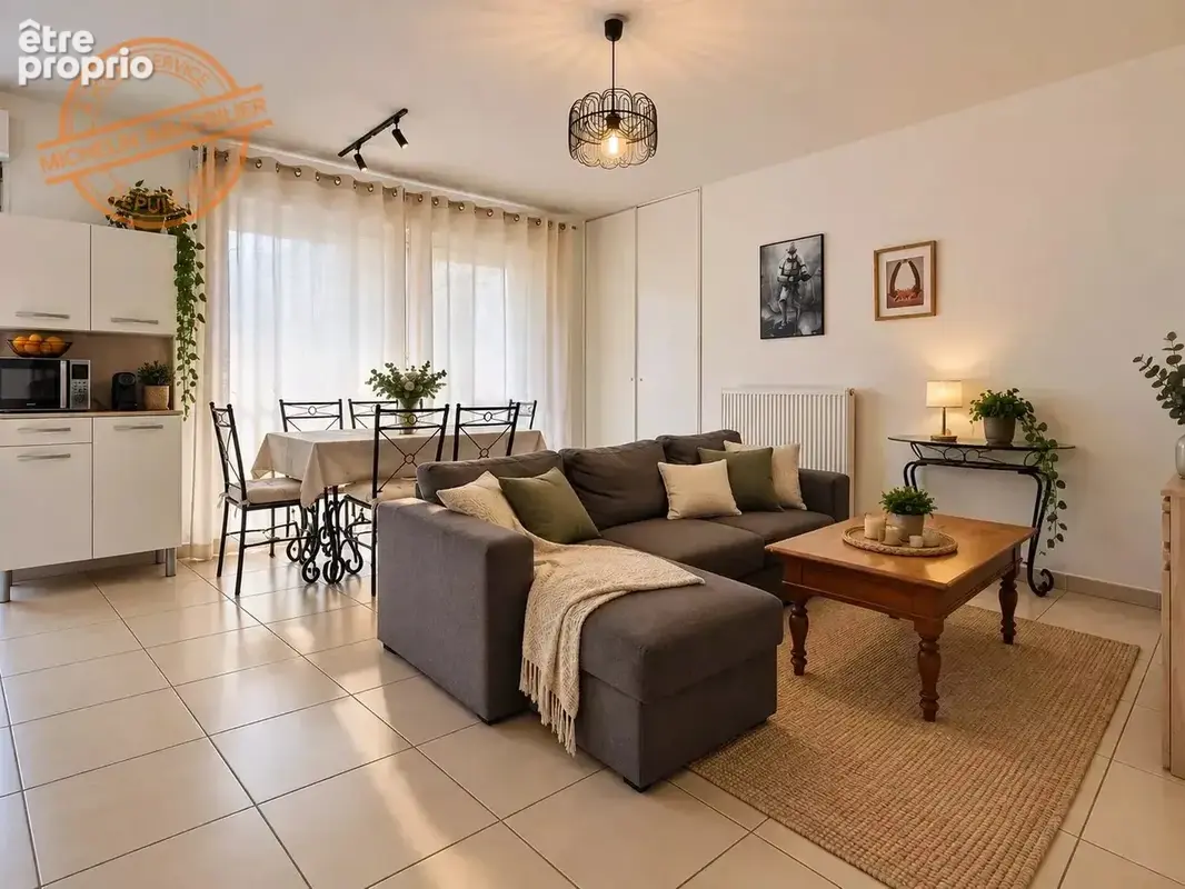 Lyon 9 – t3 récent de 64 m² – grand balcon sur parc – parking - photo 2