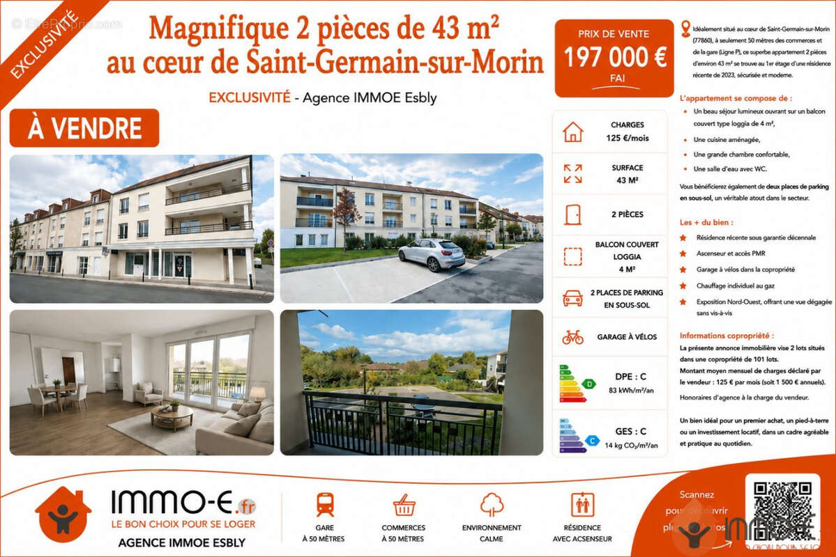 Appartement 42 m² à Saint-Germain-Sur-Morin  - photo 7