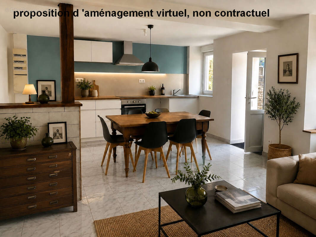 Maison en pierre avec jardin et dependances-  centre mirebeau - photo 5