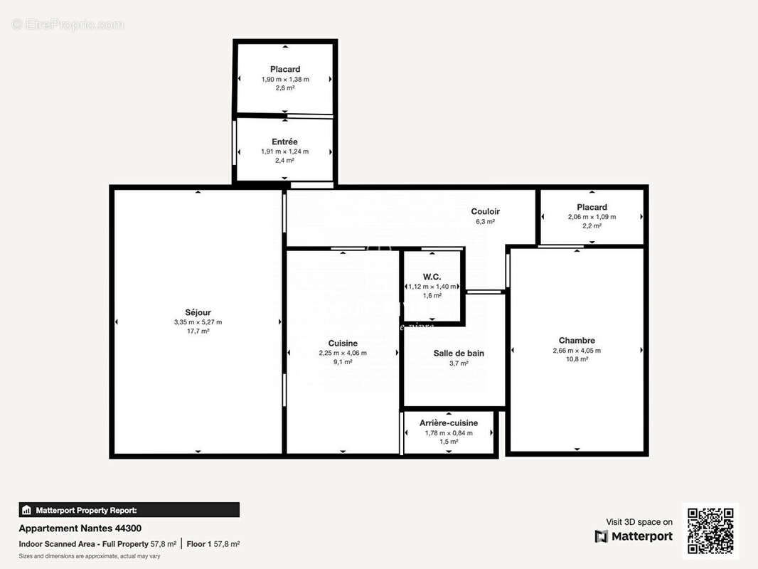 Plan appartement - Appartement à NANTES