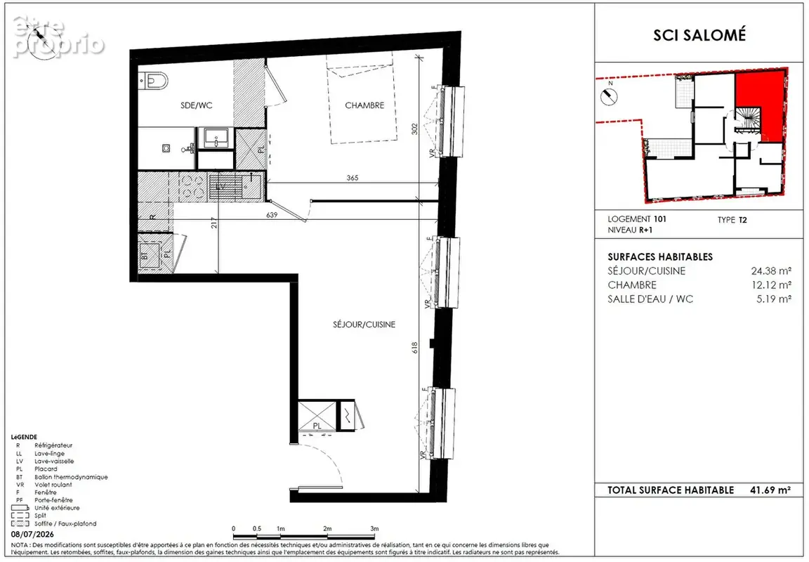 Appartement 2 pièces de 41m² ! CROIX-DE-PIERRE - photo 7