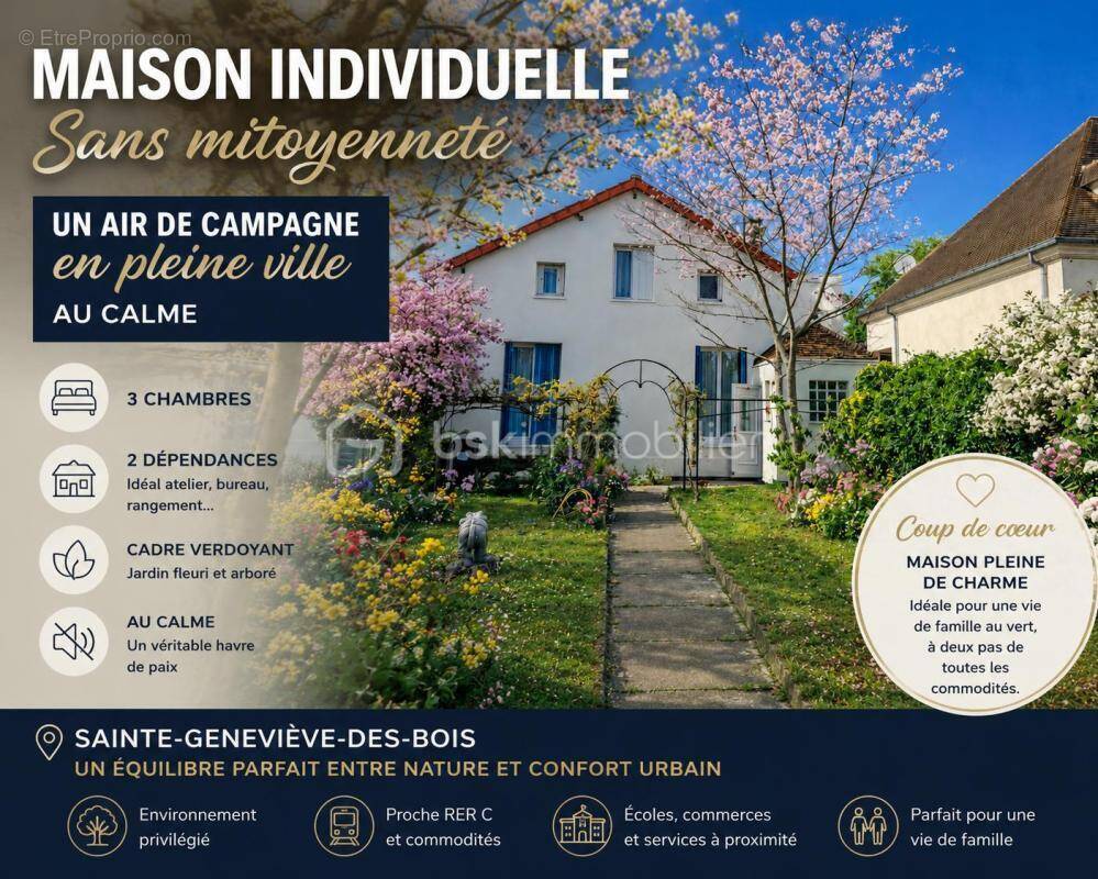 Maison à SAINTE-GENEVIEVE-DES-BOIS