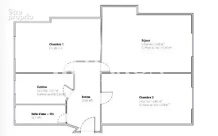 Paris xviii - appartement 3 pieces 1 chambre 55 m2 - photo 2