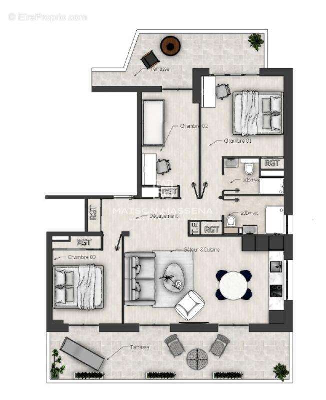 Appartement à NICE