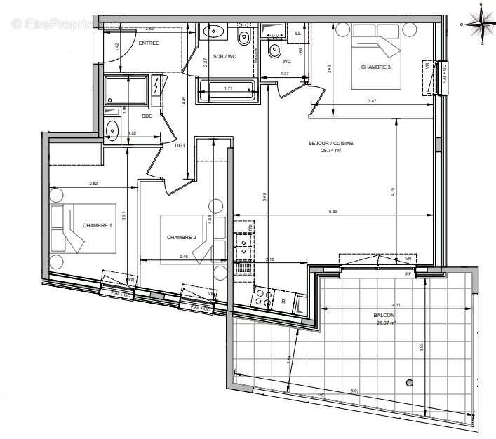 Appartement à CANNES