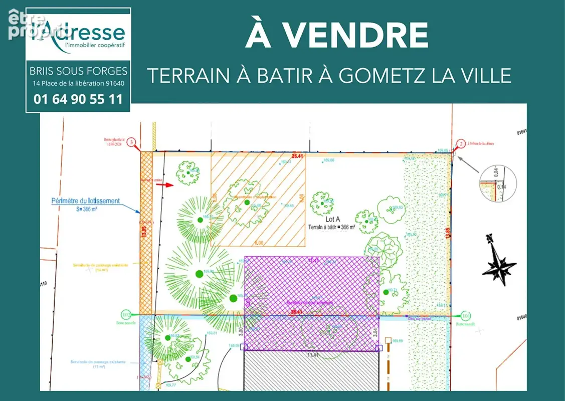 Terrain à vendre à Gometz la ville - photo 3