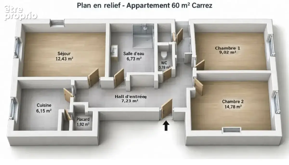 Appartement 3 pièces 60 m² à vendre à Toulon (83200) - photo 3