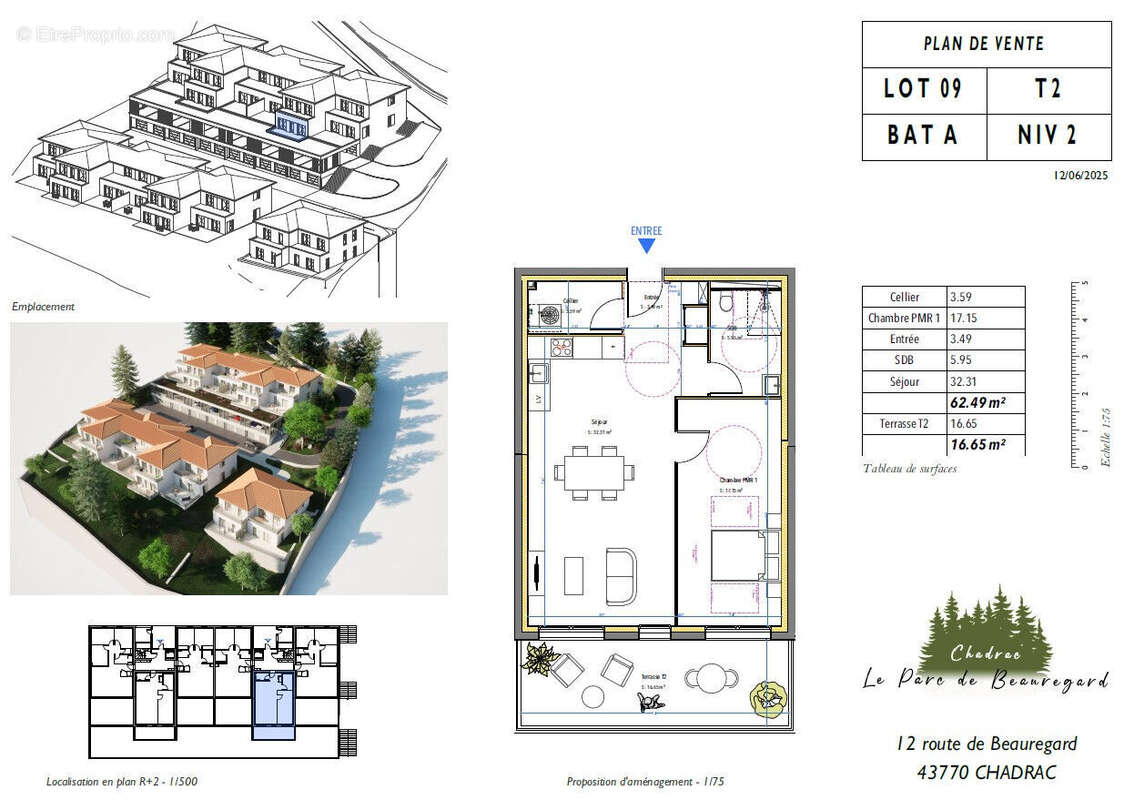 Nouveauté  dans le NEUF : Parc de Beauregard : F2 avec terrasse - photo 6