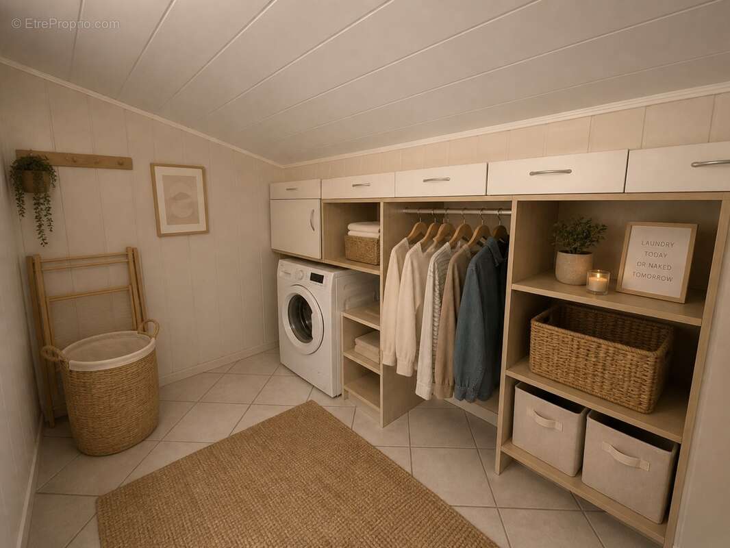 Appartement type maisonnette 54m2- terrasse - 1 chambre - mezzanine - buanderie - cave - photo 9