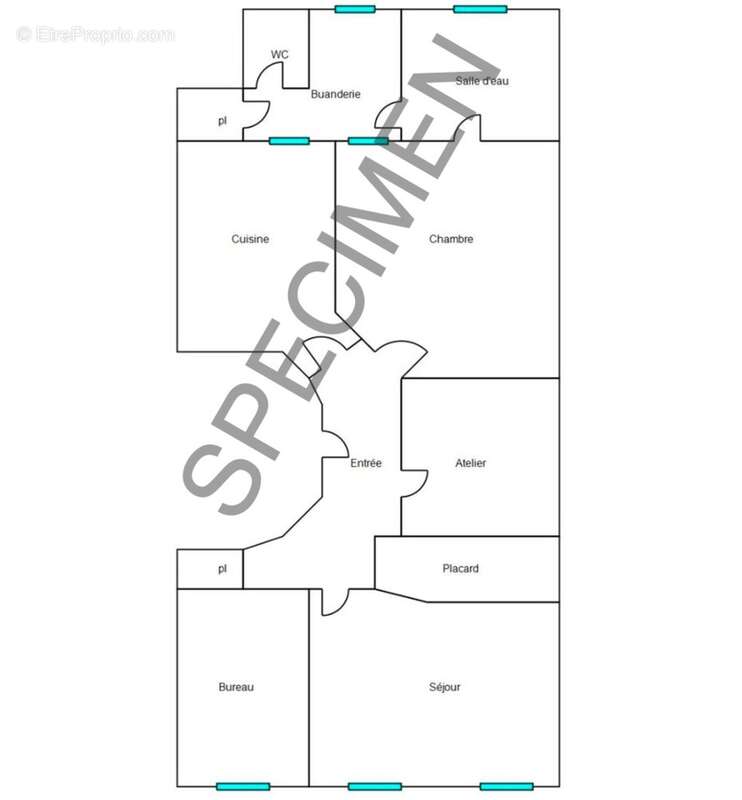 À vendre Appartement T2bis de 72m² à MARSEILLE 1ER ARRONDISSEMENT - photo 9