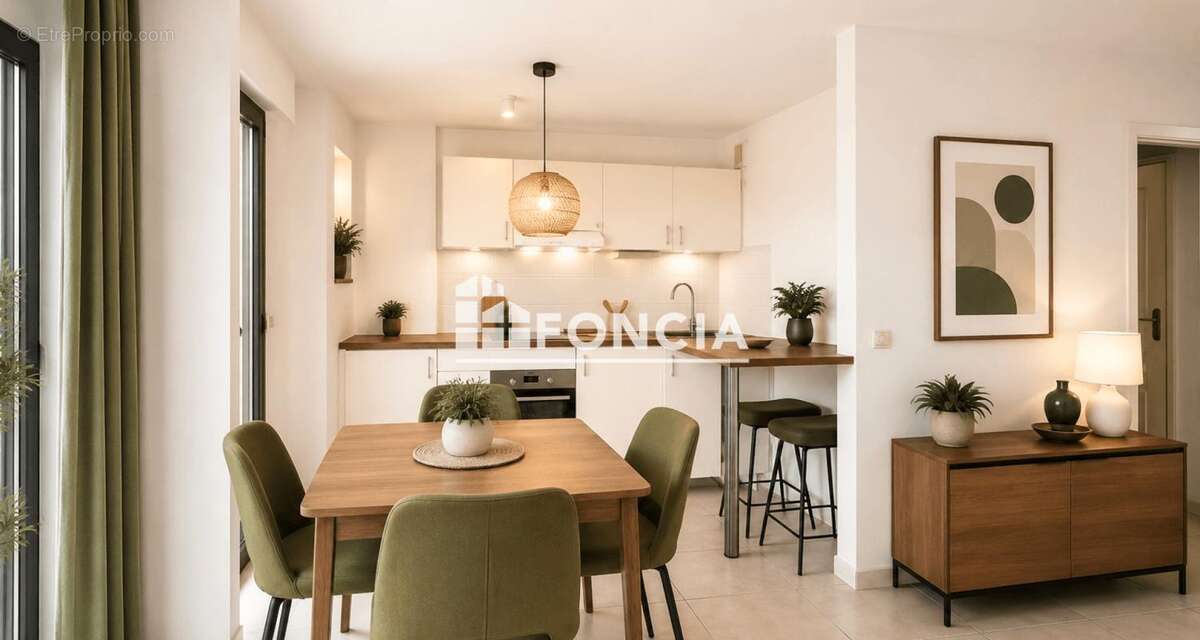 Montpellier Quartier OVALIE : Beau T2 avec terrasse et garage - photo 3