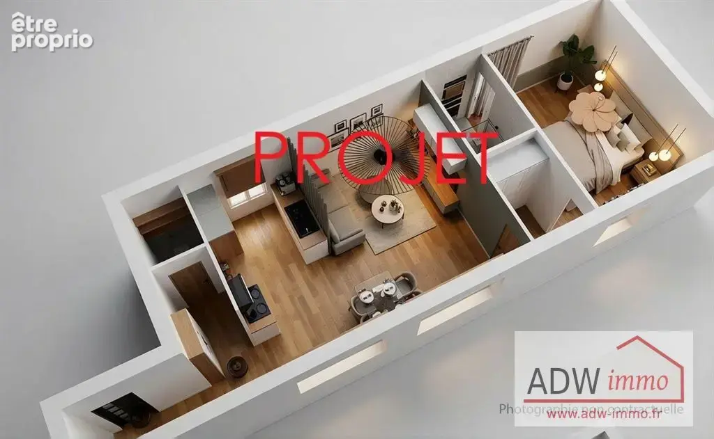 Appartement 2 pièces 56 m² · à Melun · 56 m² · 129 800 €
