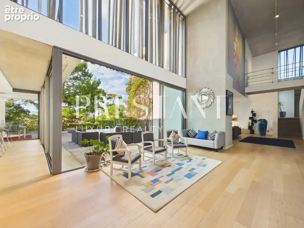 Vente villa contemporaine darchitecte 330 m² à Anglet Chiberta. Vue golf et lac, 5 suites, piscine , Proximité plages. - photo 3
