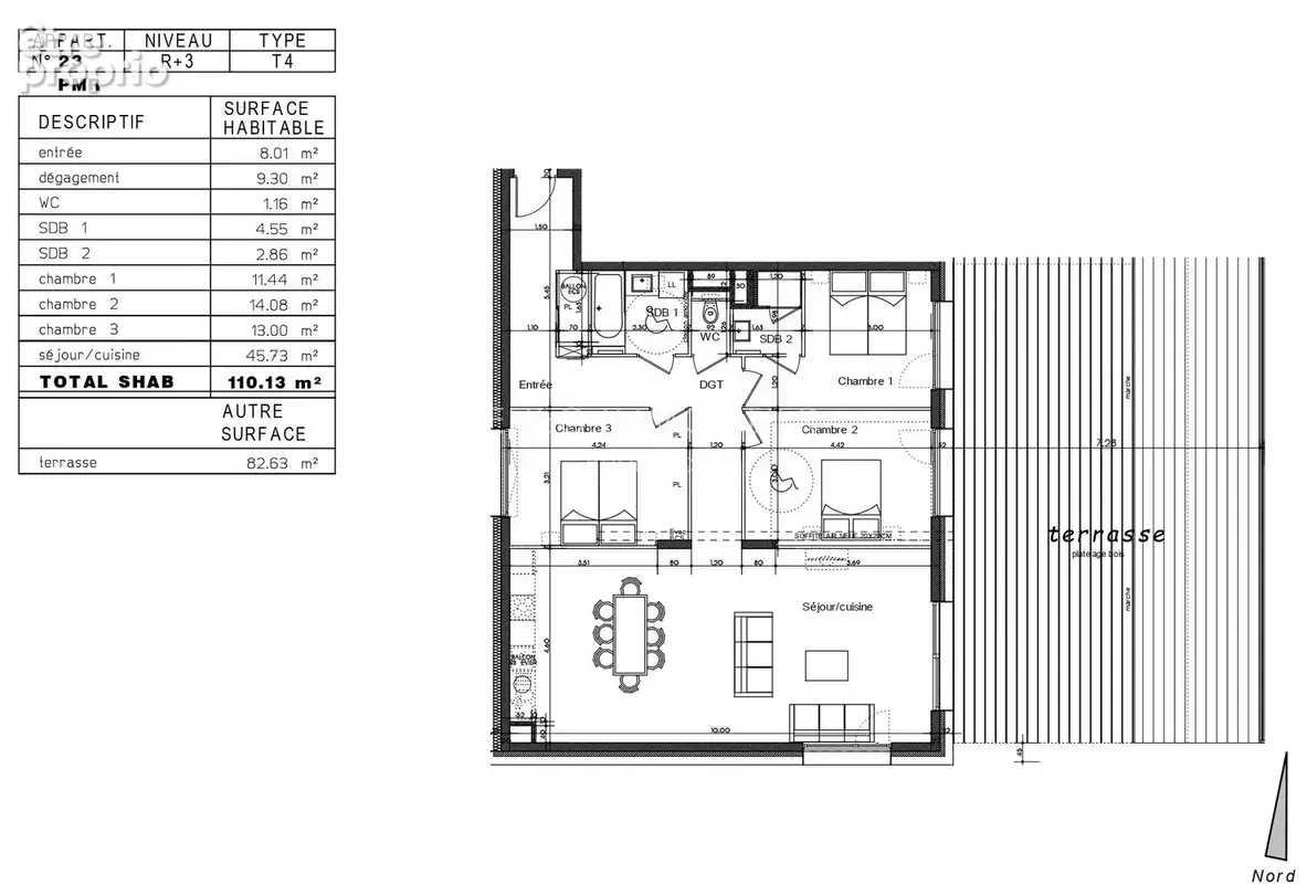 Appartement 4 pièces 110 m² à vendre à Bourg-Saint-Maurice (73700) - photo 2