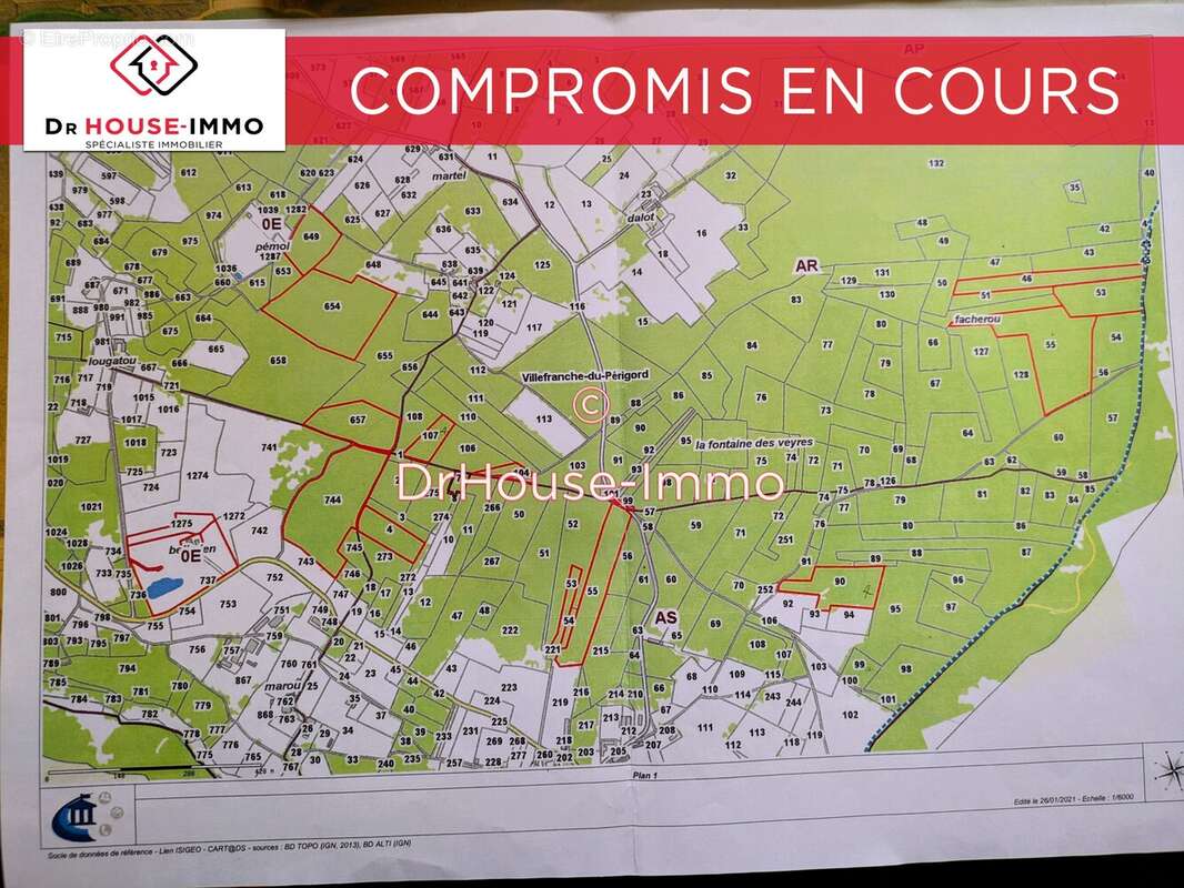 Terrain à VILLEFRANCHE-DU-PERIGORD