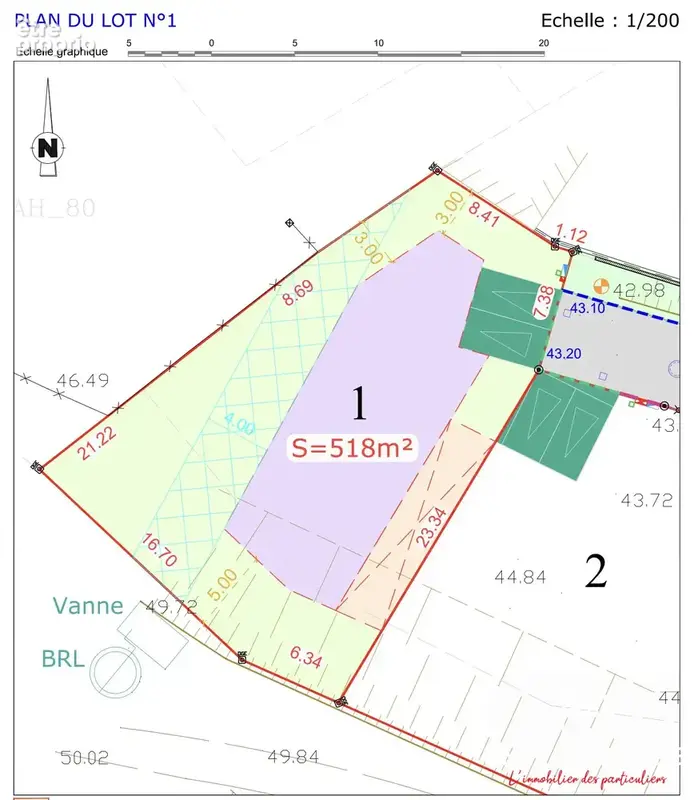Terrain 500 m² à vendre à Canet (34800) - photo 2