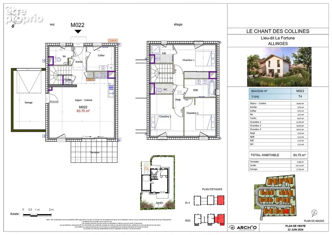 ALLINGES - Maisons 4 pièces - 93.75m² - photo 2